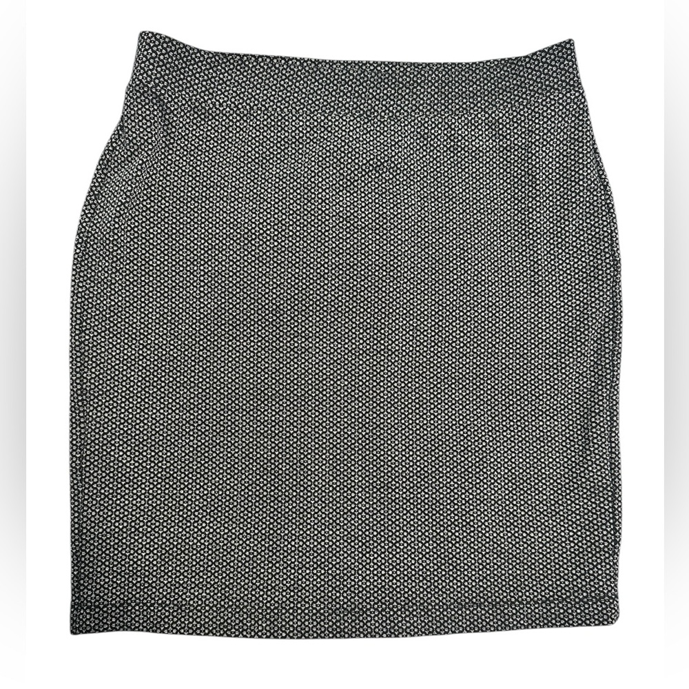 Loft Pull On‎ Pencil Skirt, Black & White Sz M